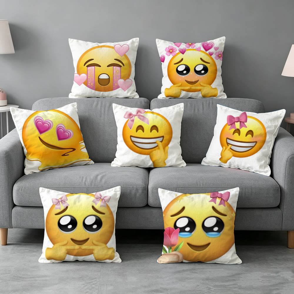 Home Decor Emoji - Funda de almohada con diseño de
