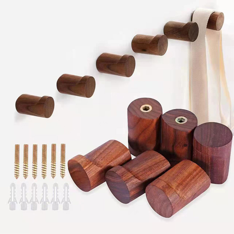 Home Decor Ikea - Gancho de nogal negro de madera