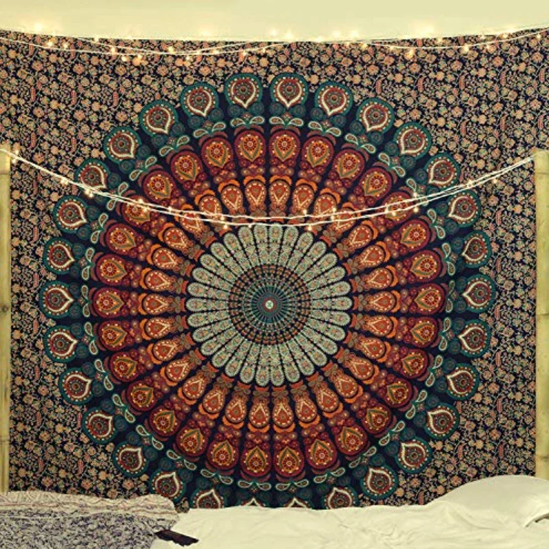 Home Decor Hippie - Tapices de Mandala Hippie, decoración de