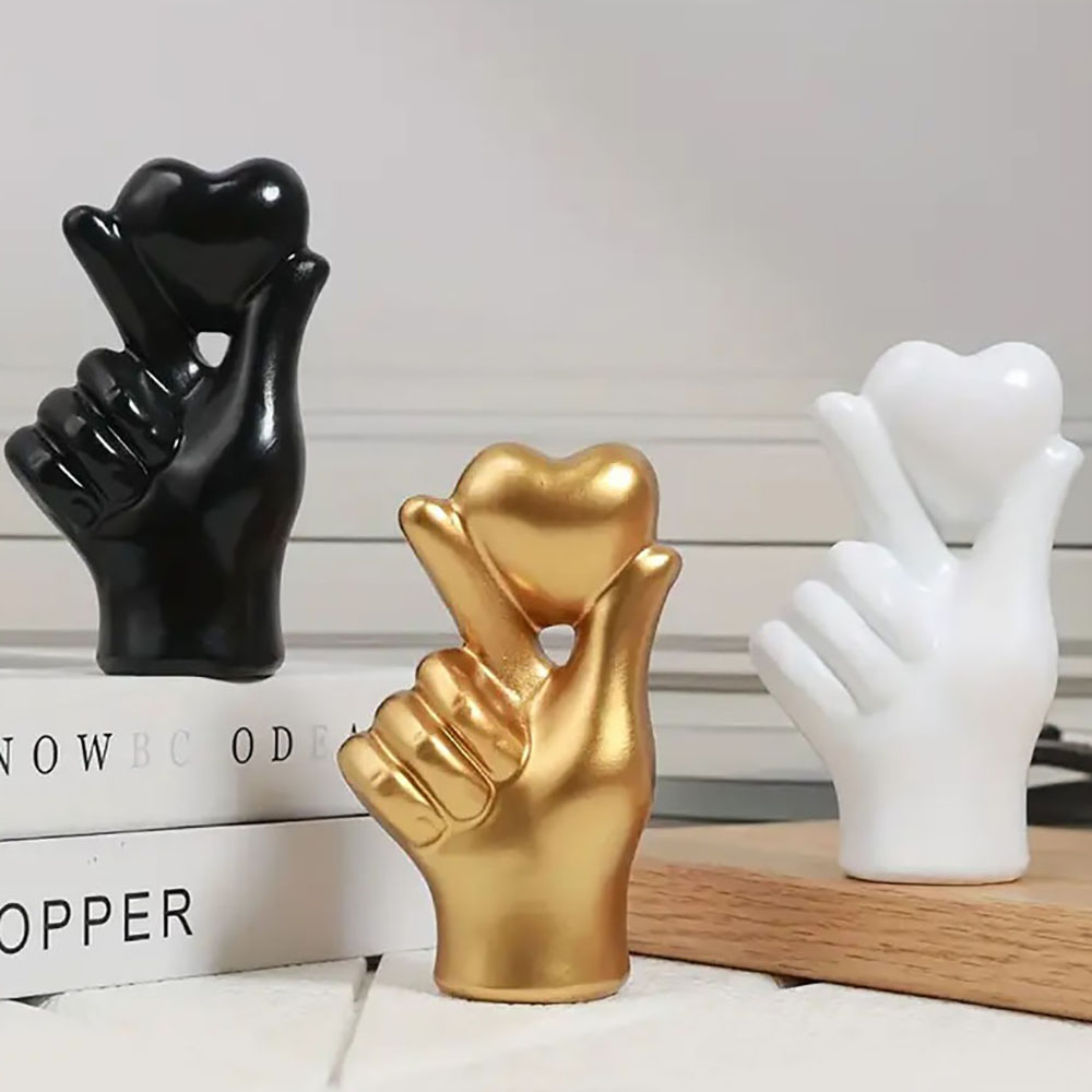 Home Decor Y2K - Estatuas de gesto de mano en