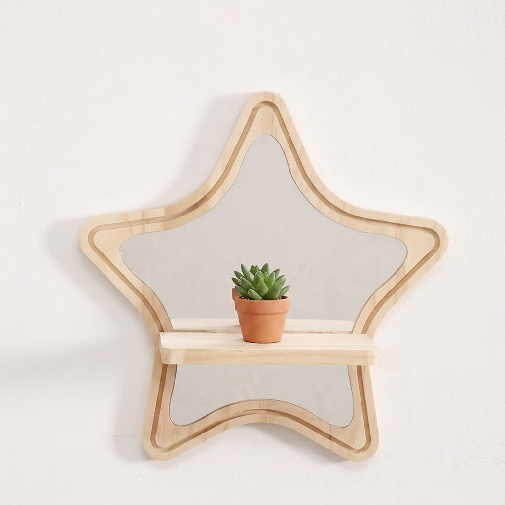 Home Decor Mirror - Macetero Colgante de Pared con Espejo