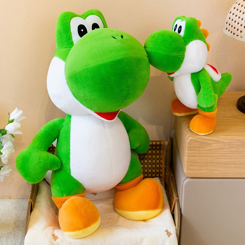 Home Decor Games - Lindo Peluche de Dinosaurio Verde Yoshi,