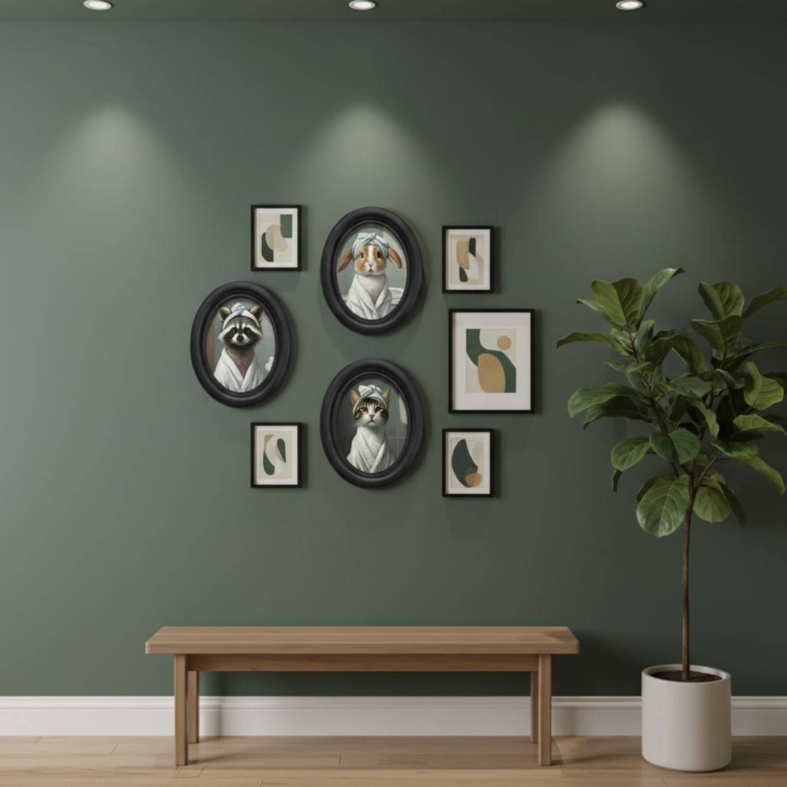 Home Decor Mirror - Marco para Fotos de Criaturas, Portátil,