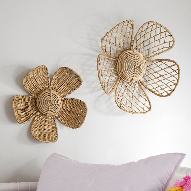 Home Decor Rattan - Decoración de Pared de Mimbre Tejido