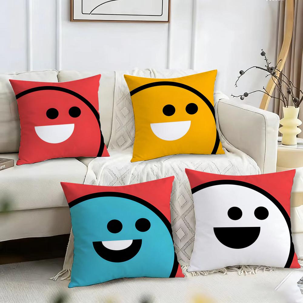 Home Decor Emoji - Funda de cojín con emoji sonriente
