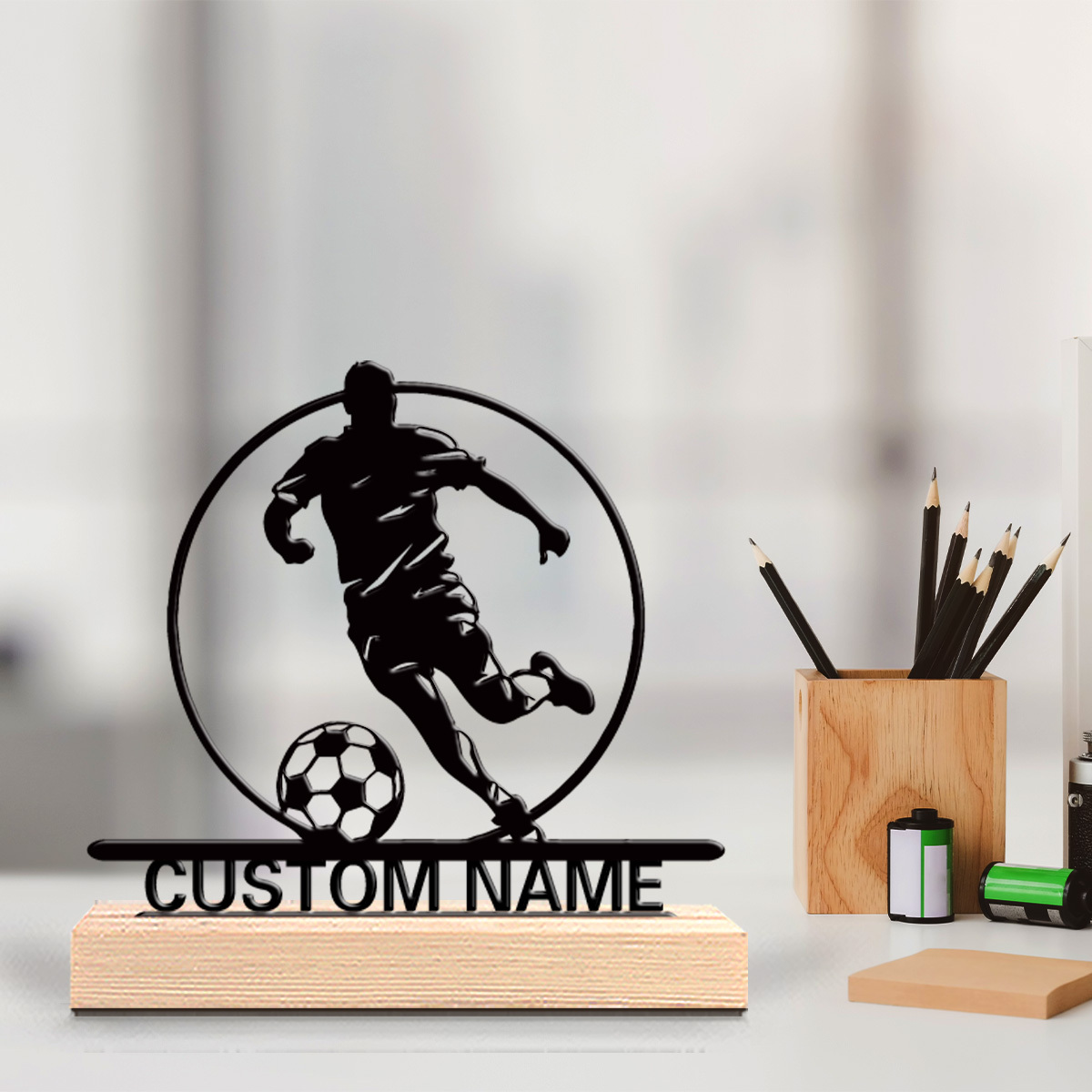 Home Decor Mod - Estatua Metálica Personalizada de Jugador de