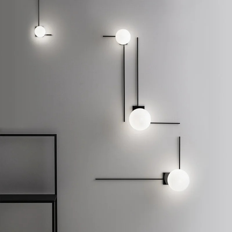 Home Decor Mirror - Luces de pared de bola de