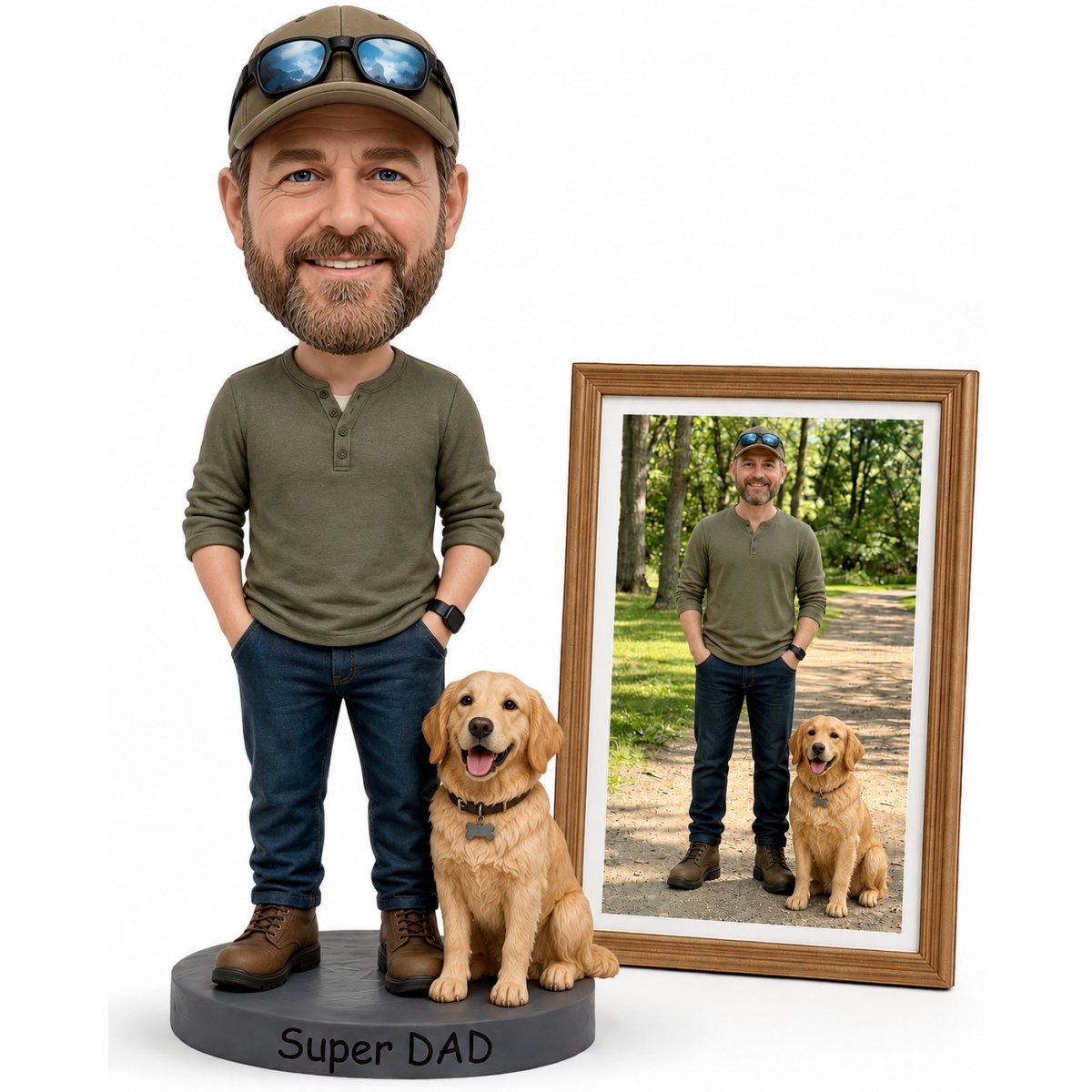 Home Decor From Clay - Figura Personalizada de Mascota y Dueño