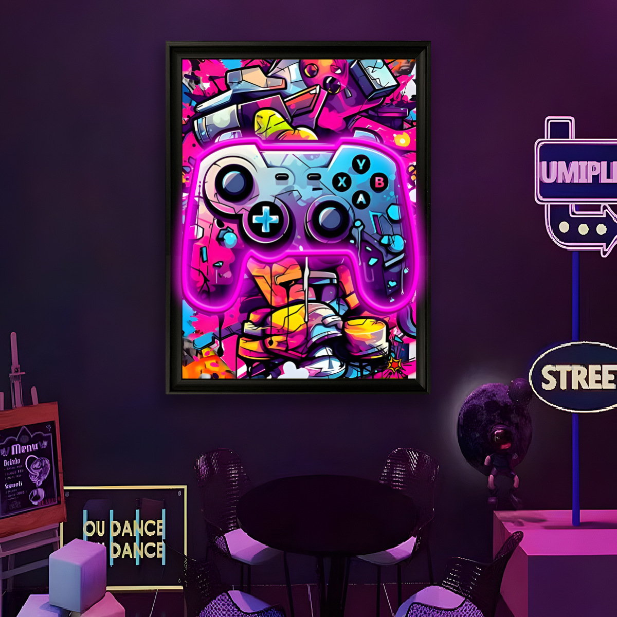 Luz LED de Neón con Alimentaci - Home Decor Painting reseña y precio