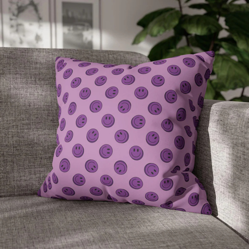 VIKAMA Funda de cojín con dise - Home Decor Emoji reseña y precio