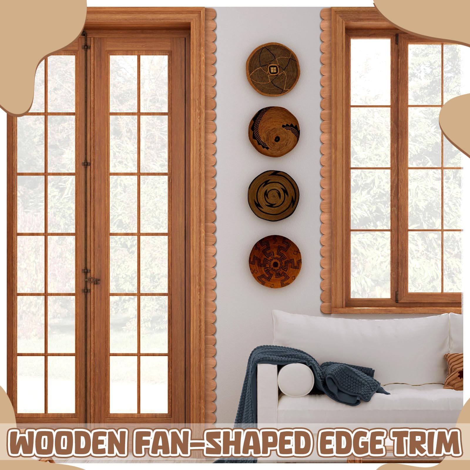 12 Molduras de Madera Festonea - Home Decor Wall Molding reseña y precio