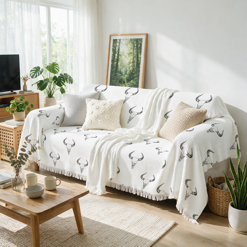 Manta Decorativa de Lujo con D - Neutral Throw Blanket reseña y precio