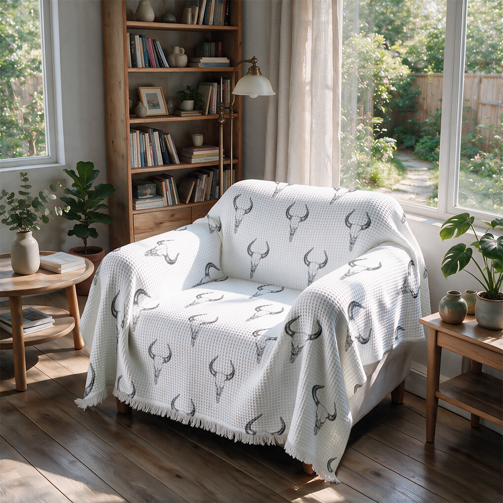 Manta Decorativa de Lujo con D - Neutral Throw Blanket reseña y precio