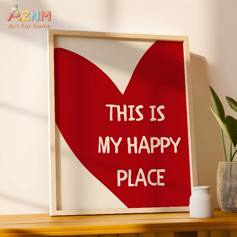 Póster artístico con texto de  - Home Decor Minimal reseña y precio