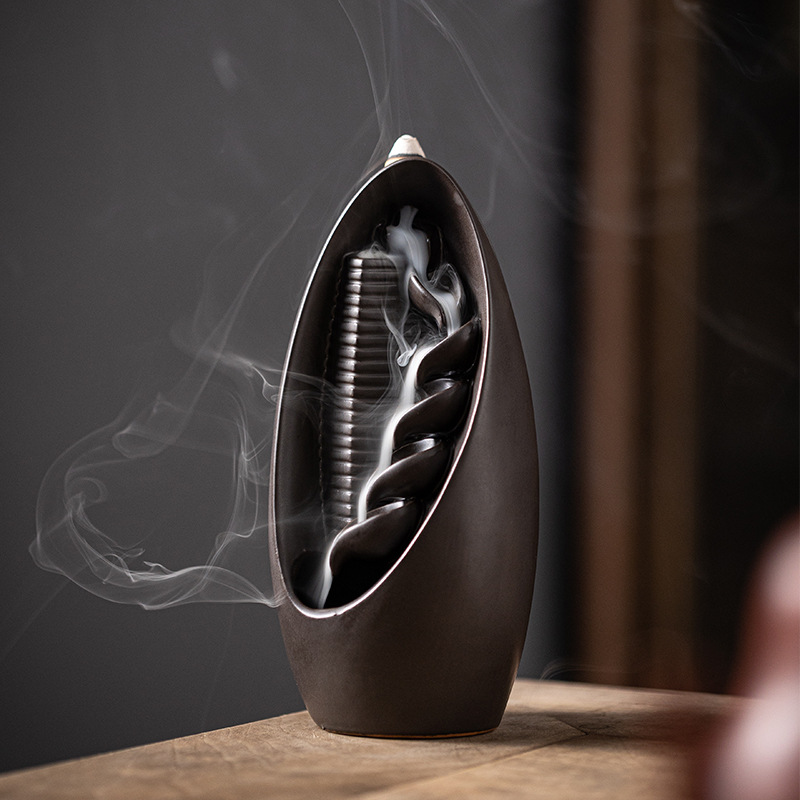 Quemador de incienso de cascad - Home Decor From Clay reseña y precio