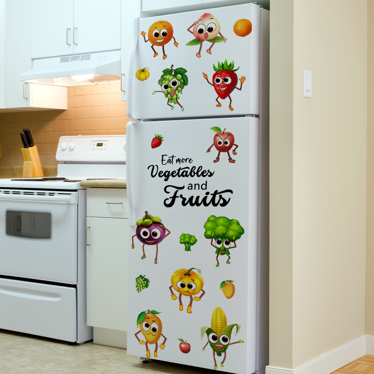 Adhesivo de pared de fruta Emo - Home Decor Emoji reseña y precio