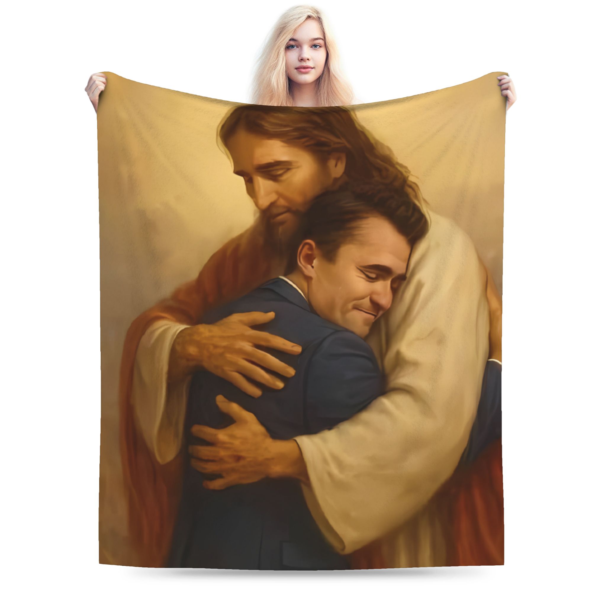 Manta Cálida con Retrato Neutr - Neutral Throw Blanket reseña y precio