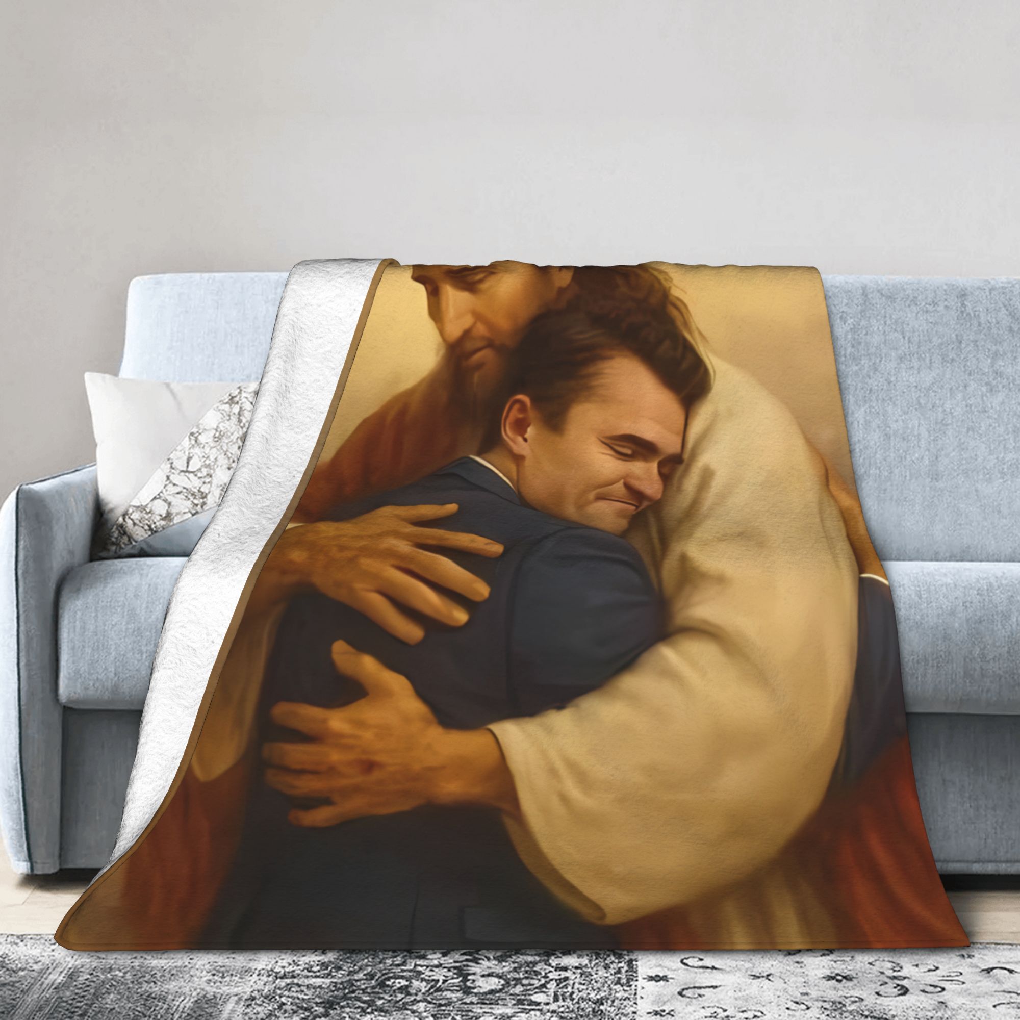 Manta Cálida con Retrato Neutr - Neutral Throw Blanket reseña y precio