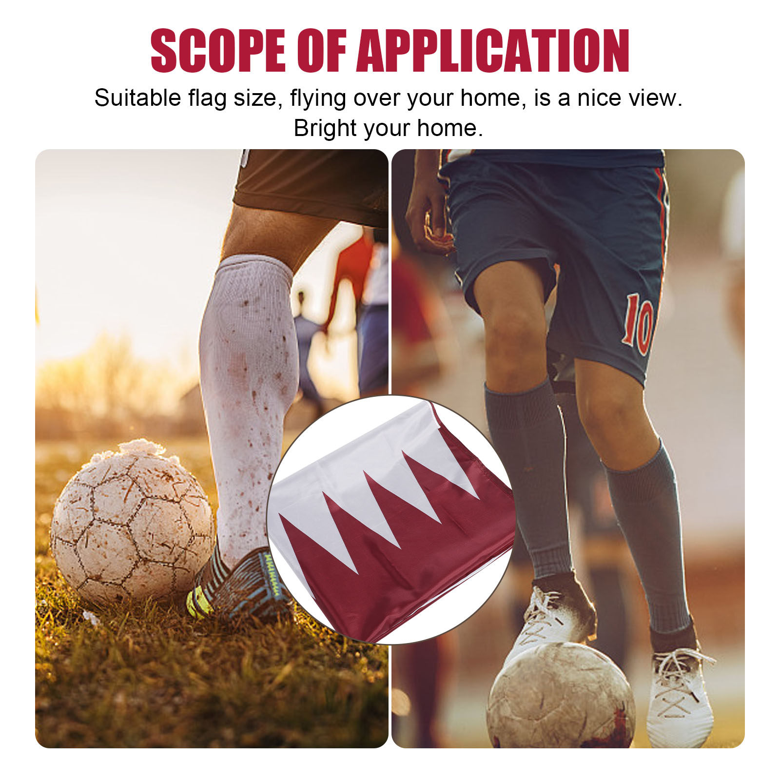 Bandera de Qatar para Colgar,  - Home Decor Qatar reseña y precio