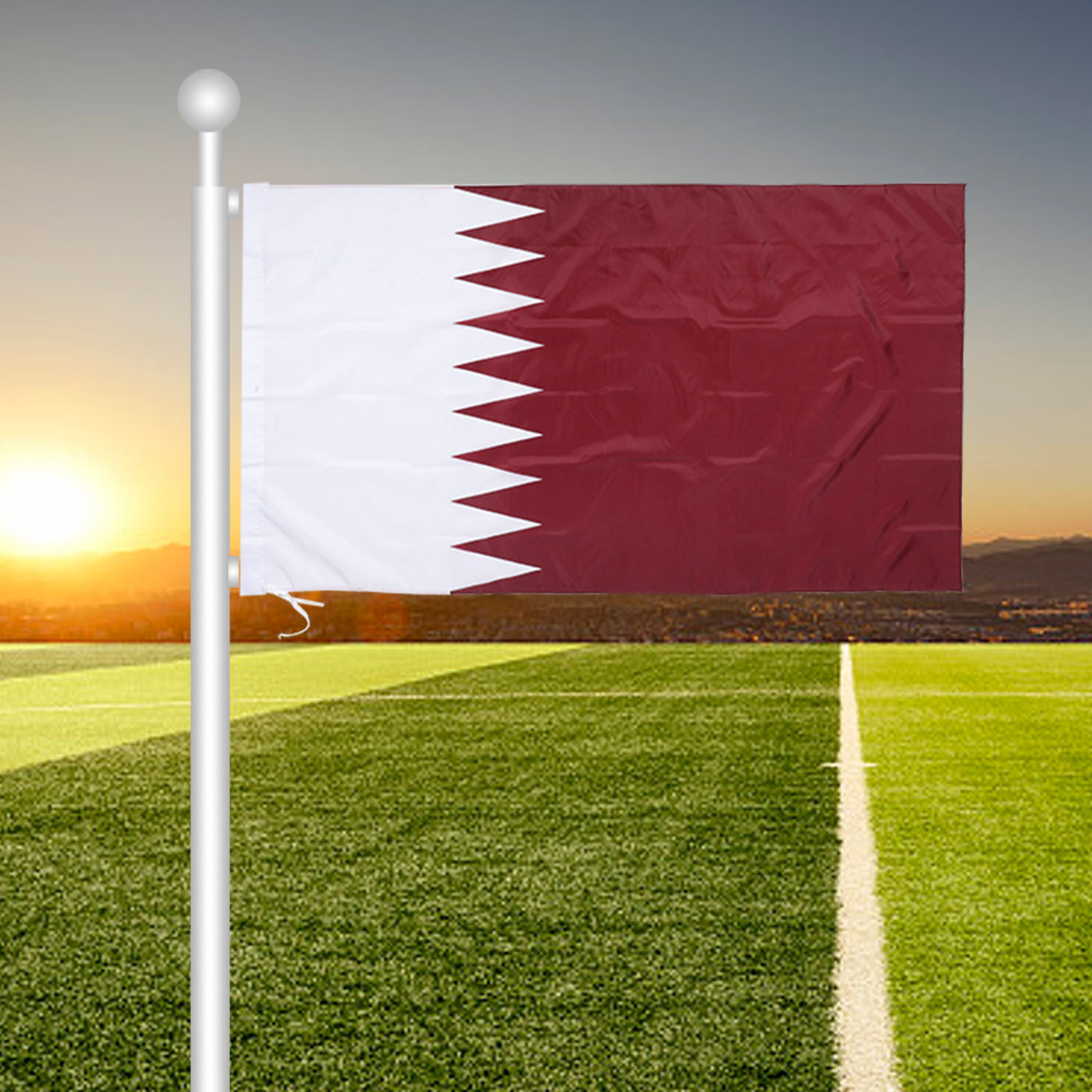Bandera de Qatar para Colgar,  - Home Decor Qatar reseña y precio