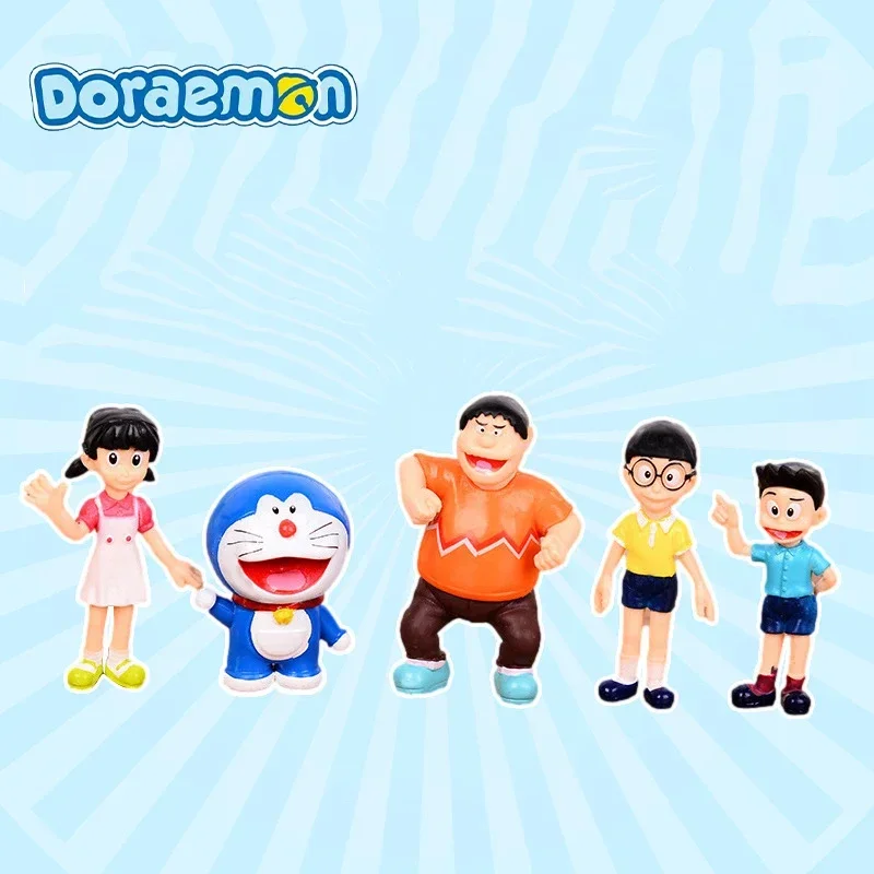 5 Figuras de PVC de Doraemon,  - Home Decor Games reseña y precio