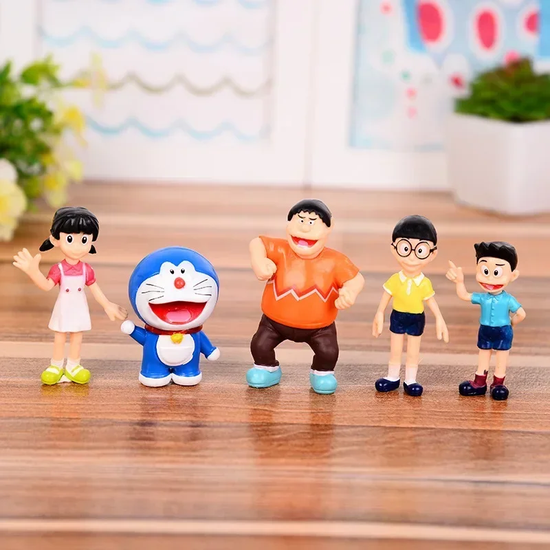 5 Figuras de PVC de Doraemon,  - Home Decor Games reseña y precio