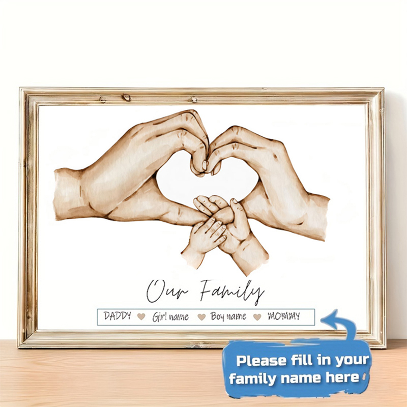 Póster personalizado de mano f - Home Decor Minimal reseña y precio