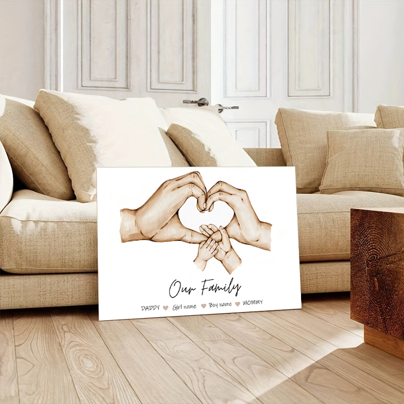 Póster personalizado de mano f - Home Decor Minimal reseña y precio