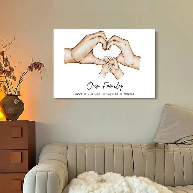 Póster personalizado de mano f - Home Decor Minimal reseña y precio