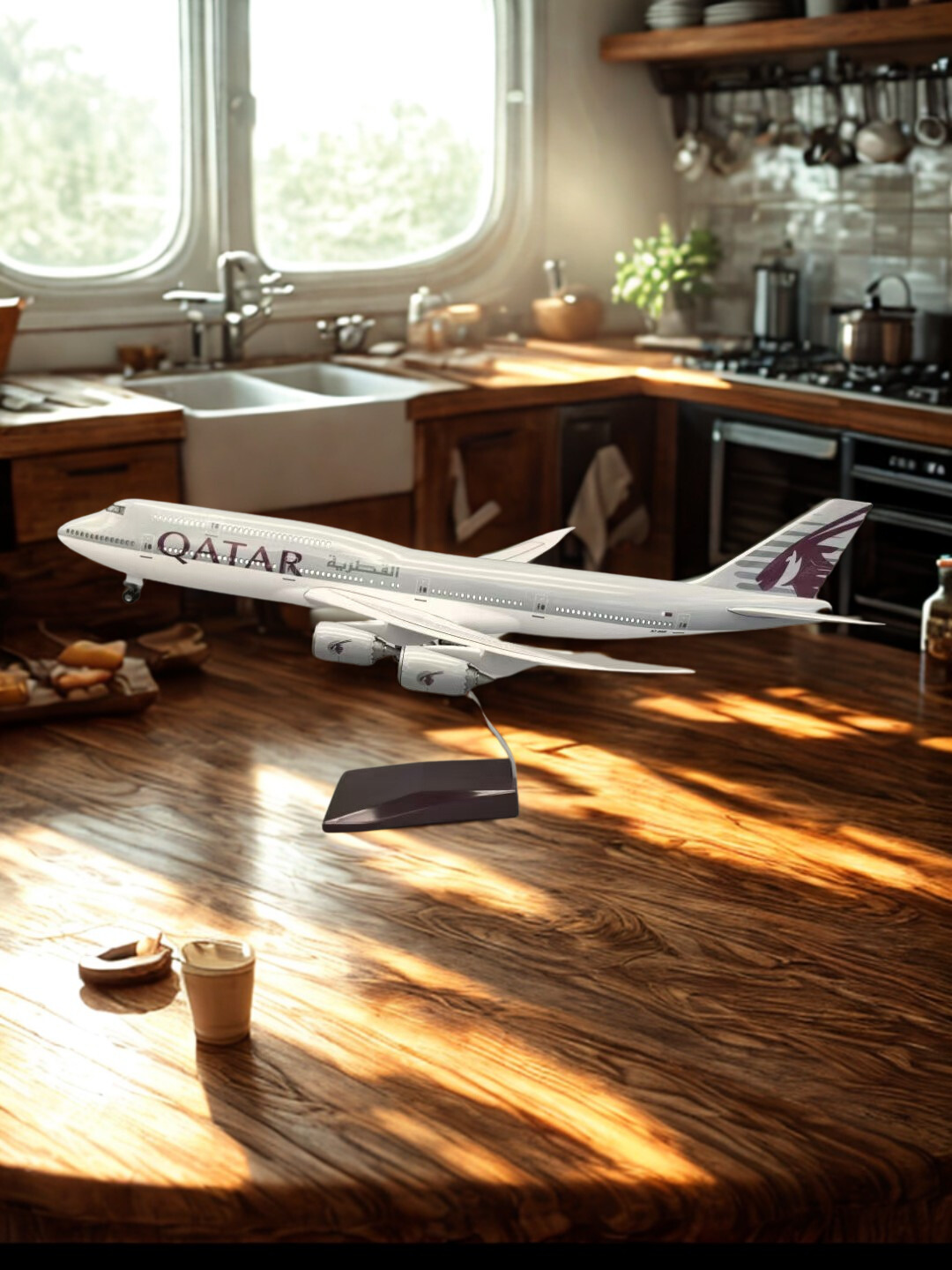 Modelo de avión a escala 1:130 - Home Decor Qatar reseña y precio