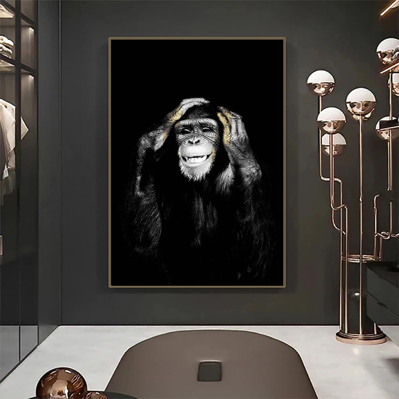 Póster HD de mono divertido, p - Home Decor Mirror reseña y precio