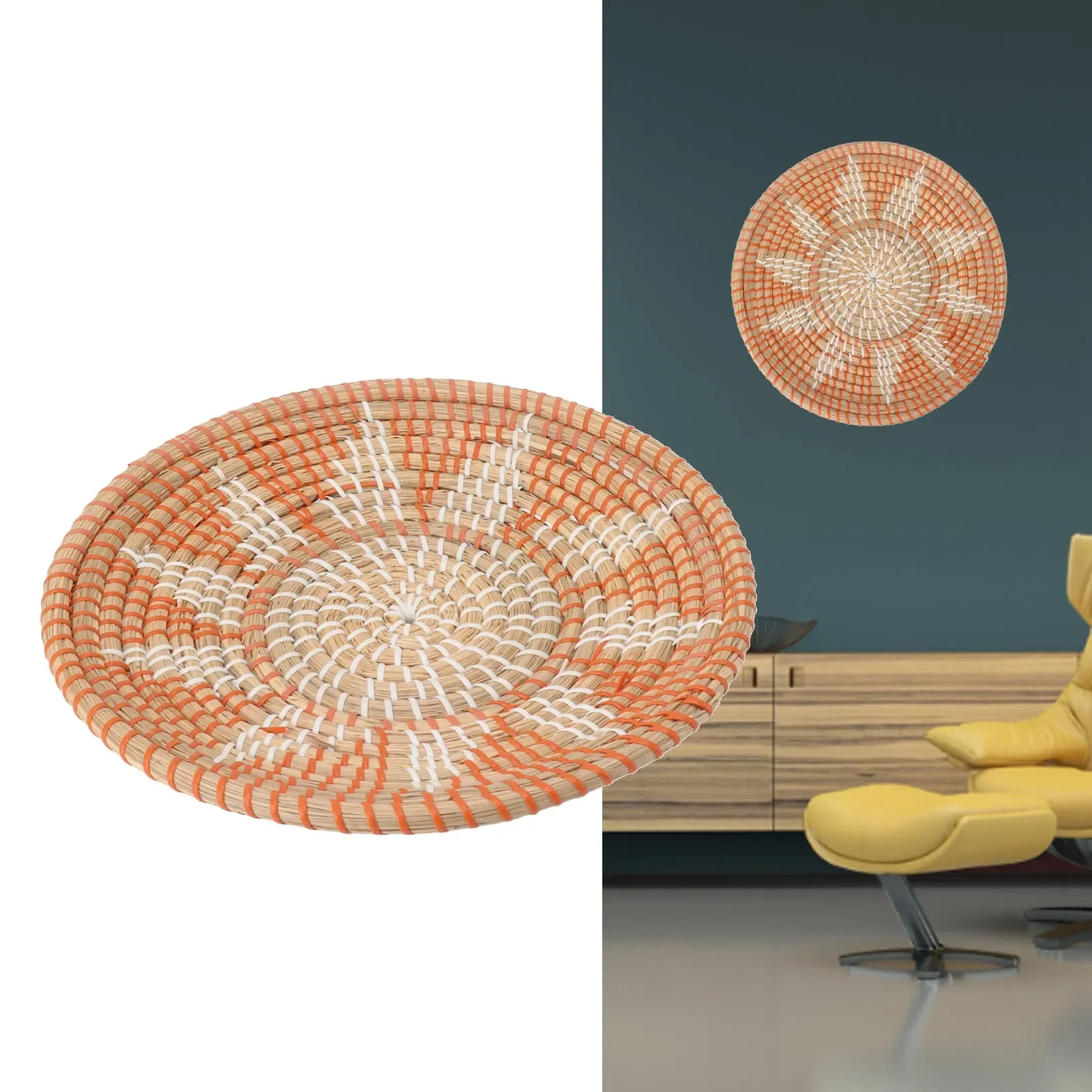 Adornos de pared de hierba red - Woven Wall Basket reseña y precio