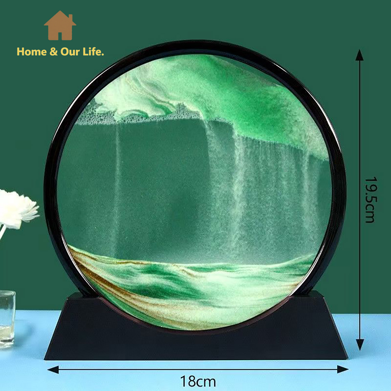 Arte de arena con flujo dinámi - Home Decor Mirror reseña y precio