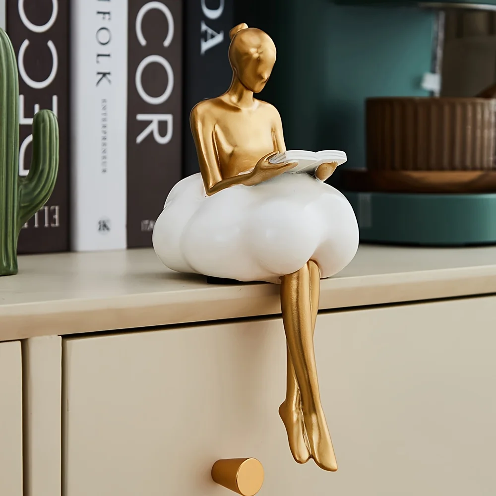 Escultura de Cloud Girl, figur - Home Decor Y2K reseña y precio