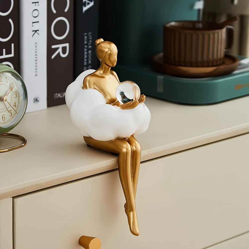 Escultura de Cloud Girl, figur - Home Decor Y2K reseña y precio