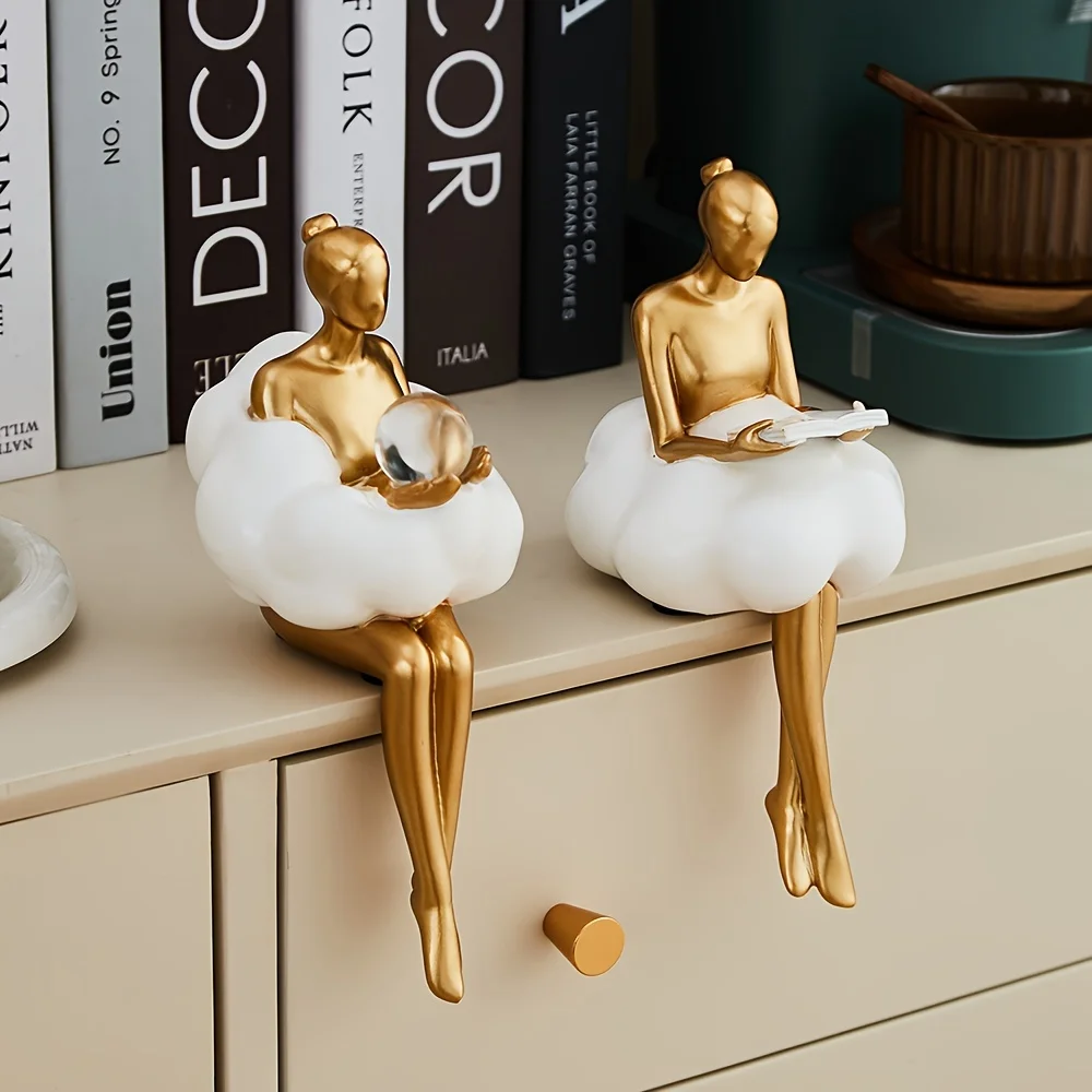 Escultura de Cloud Girl, figur - Home Decor Y2K reseña y precio