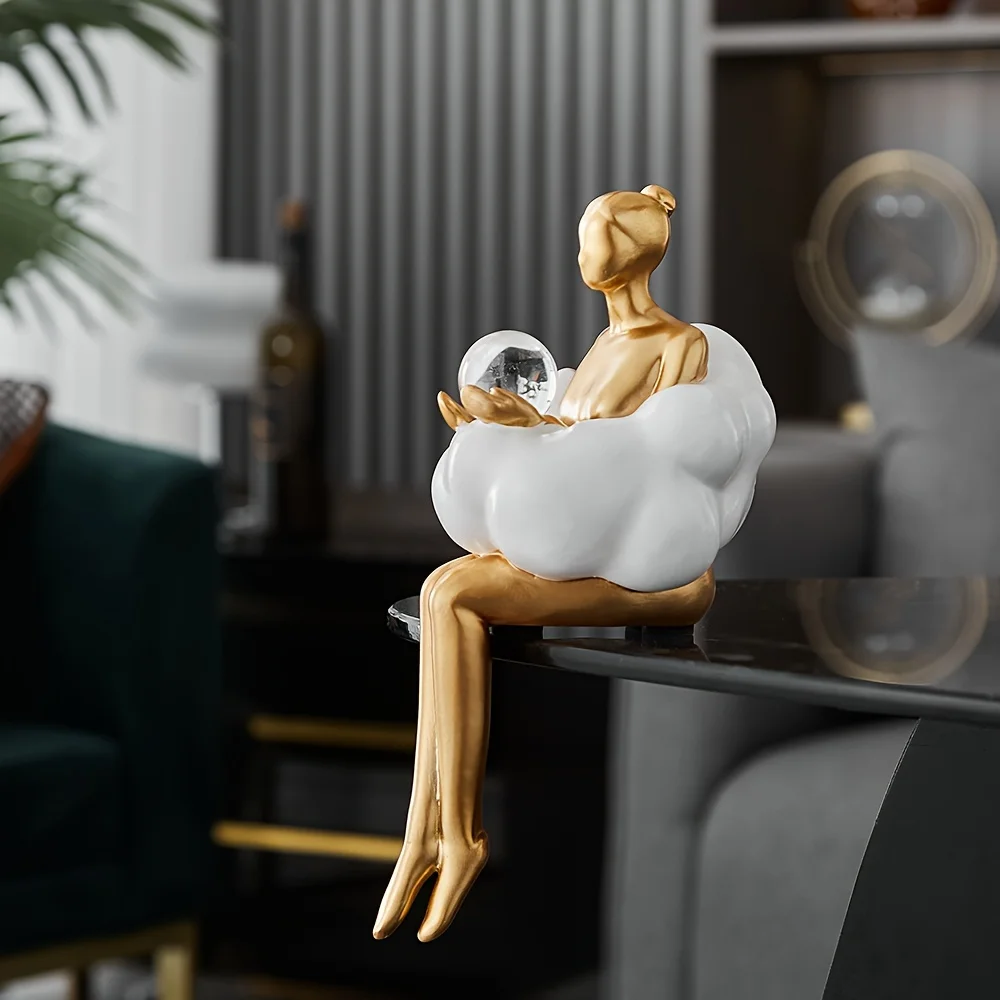 Escultura de Cloud Girl, figur - Home Decor Y2K reseña y precio