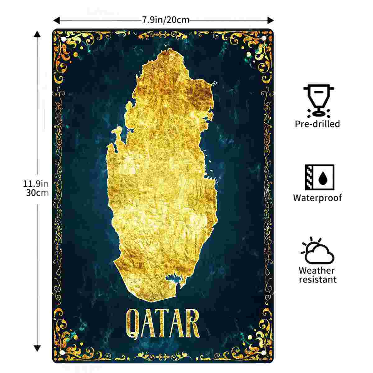 Letrero Metálico Decorativo 2D - Home Decor Qatar reseña y precio