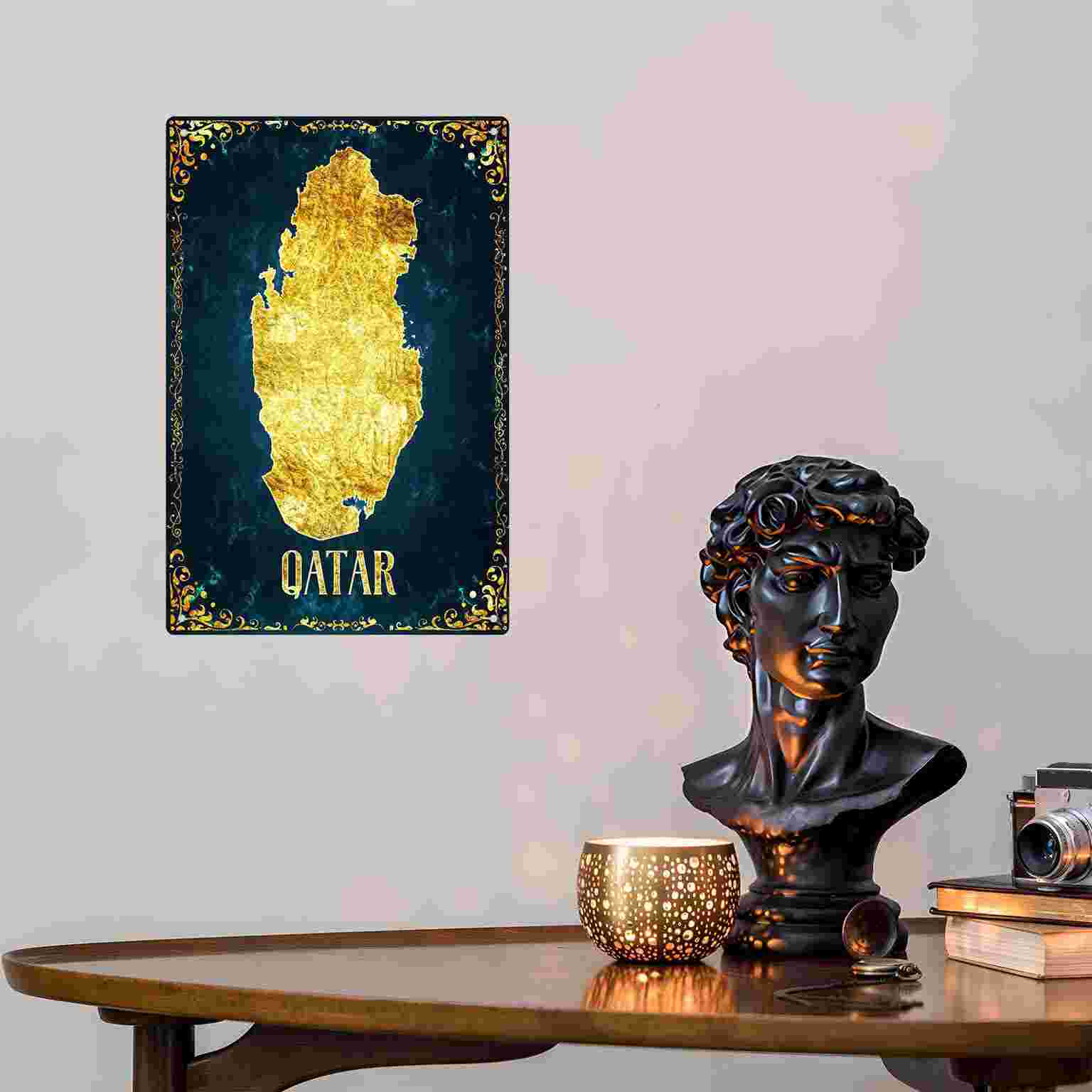 Letrero Metálico Decorativo 2D - Home Decor Qatar reseña y precio
