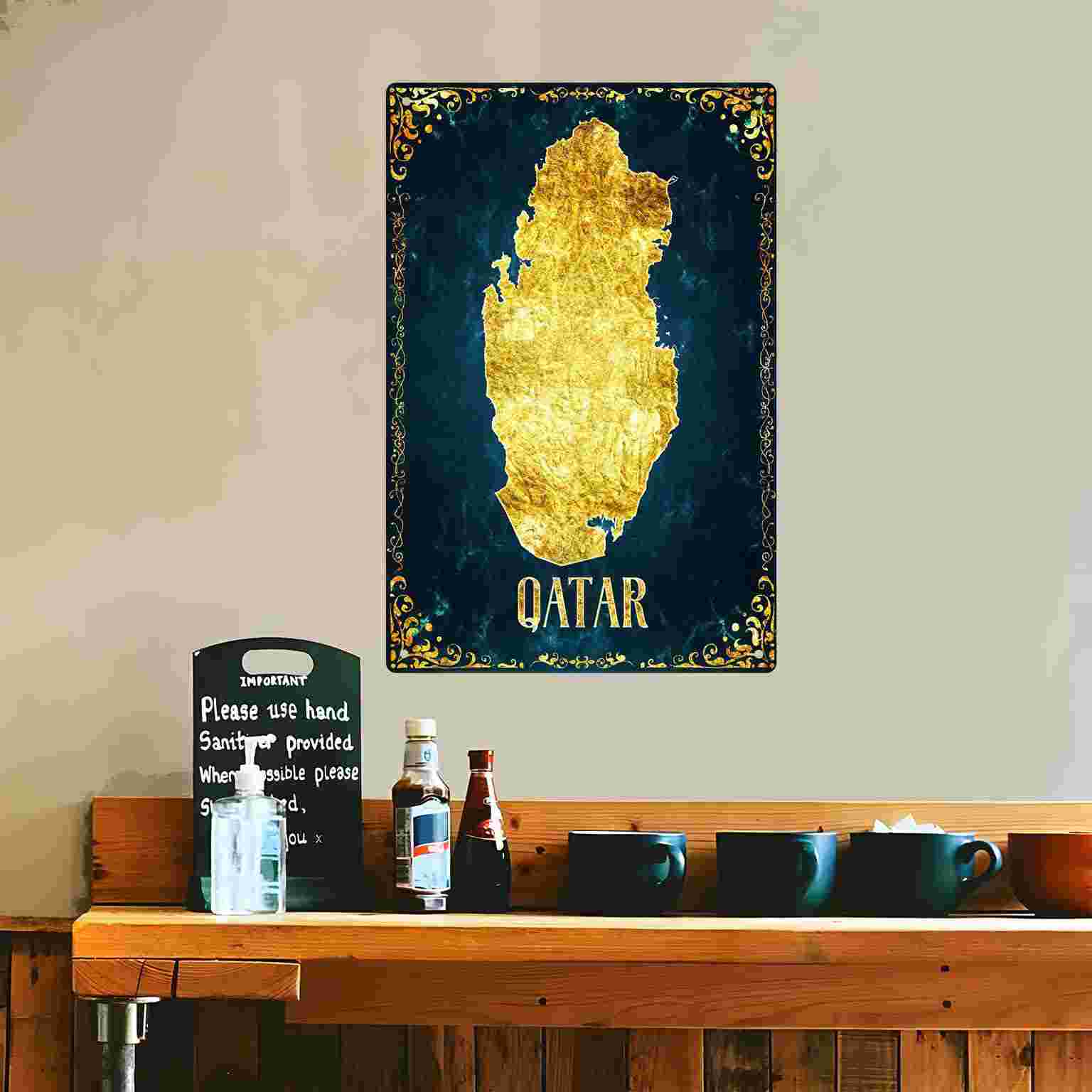 Letrero Metálico Decorativo 2D - Home Decor Qatar reseña y precio