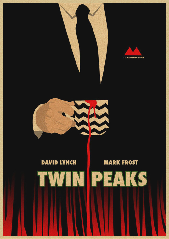 TWIN PEAKS-Póster de papel kra - Home Decor Y2K reseña y precio