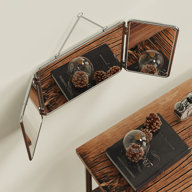 Espejo cuadrado de tres pliegu - Home Decor Mirror reseña y precio