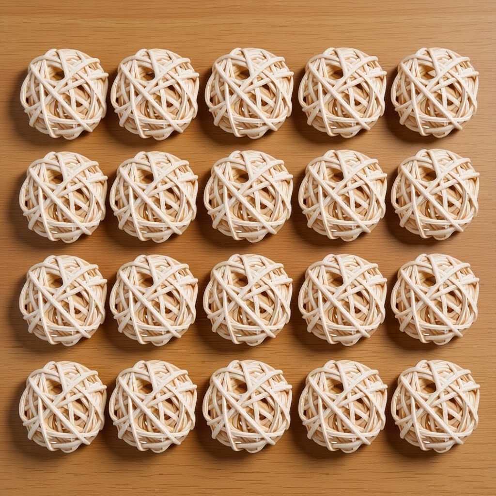 20 Piezas de Bolas de Ratán pa - Home Decor Rattan reseña y precio