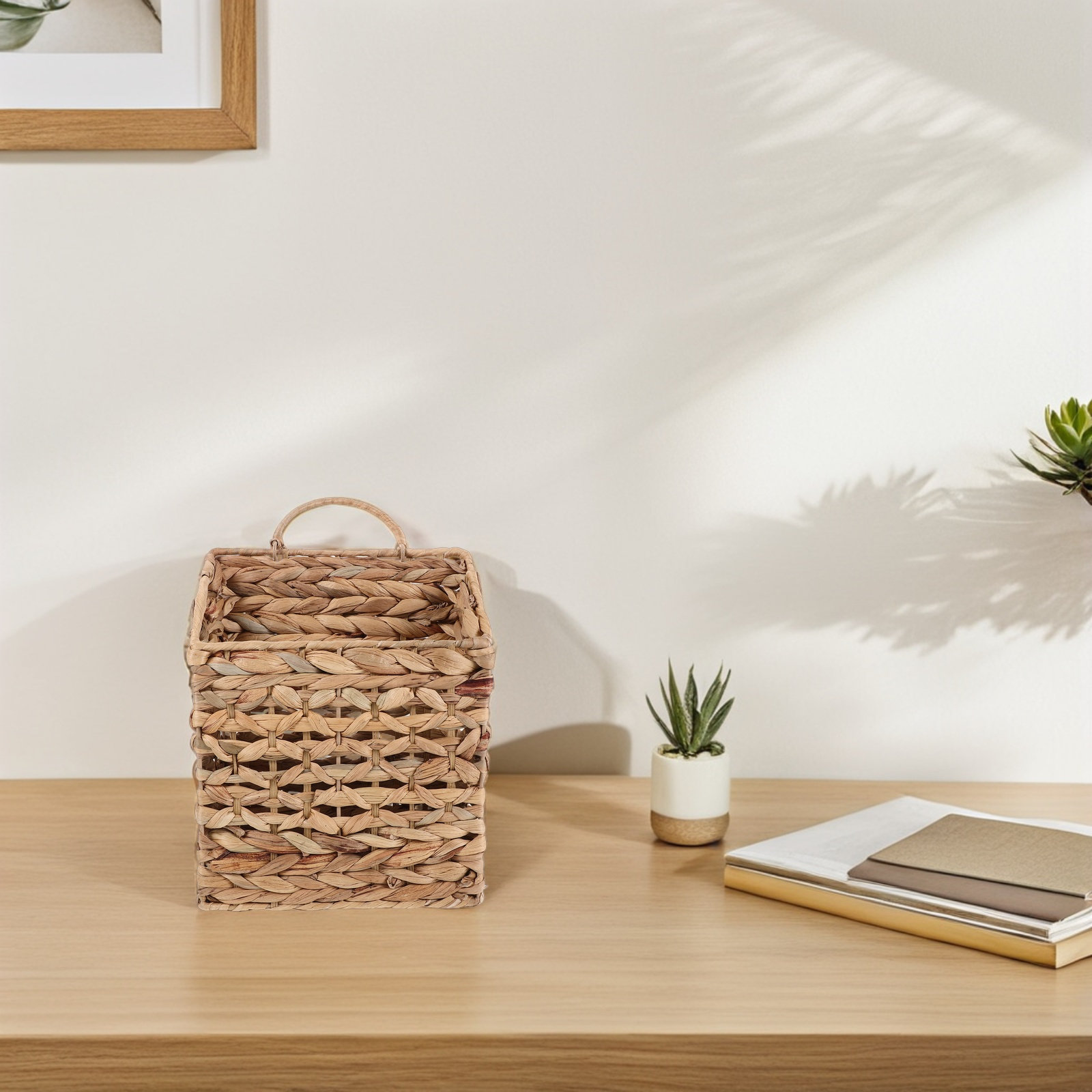 Cesta de almacenamiento colgan - Woven Wall Basket reseña y precio