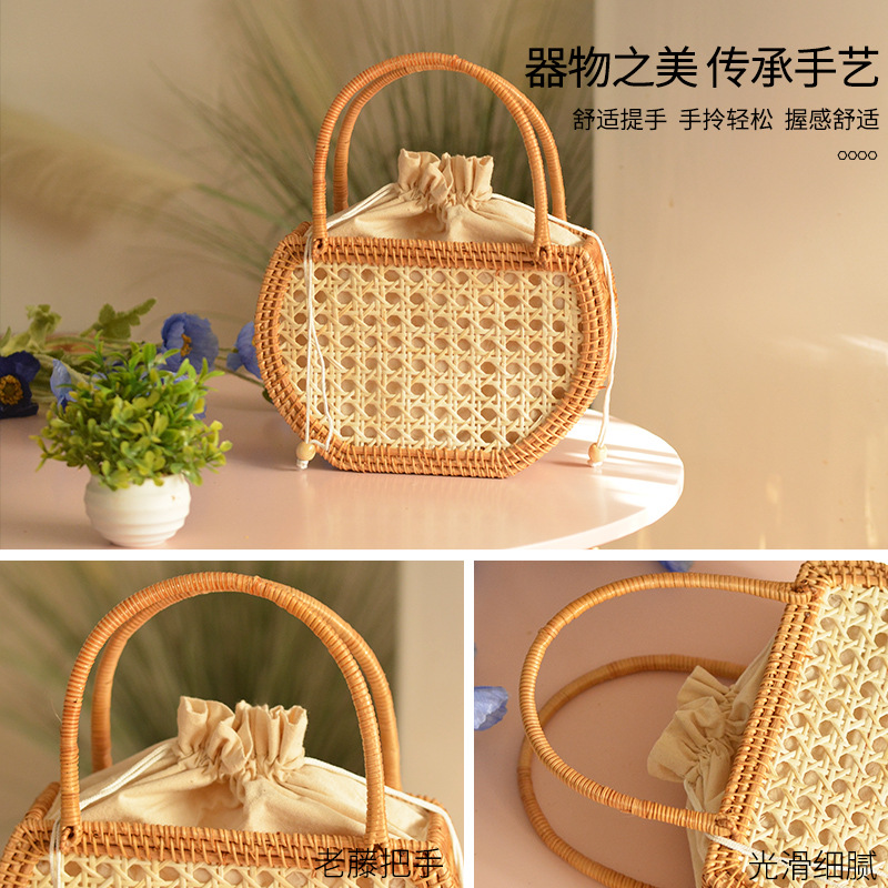 Bolso informal de mimbre para  - Home Decor Rattan reseña y precio