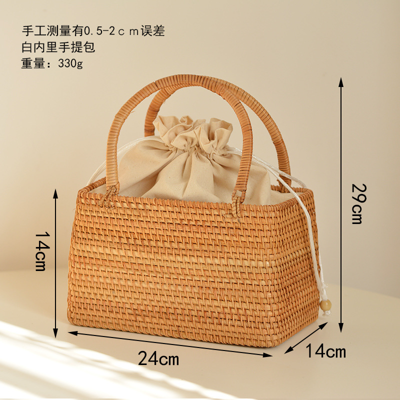 Bolso informal de mimbre para  - Home Decor Rattan reseña y precio