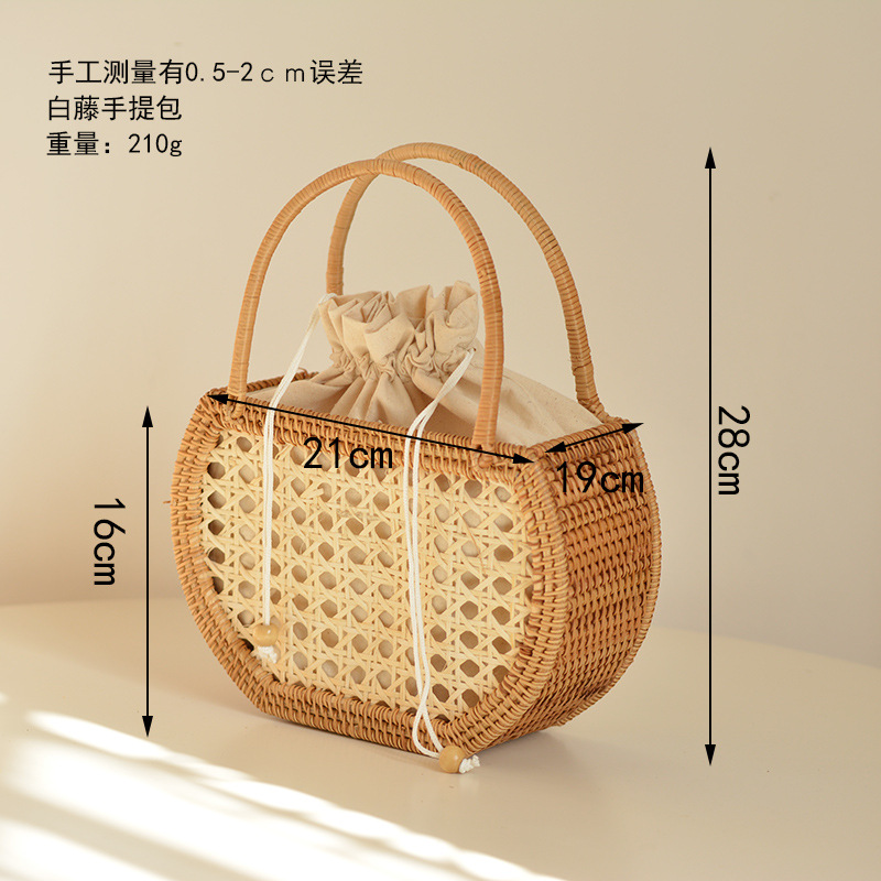 Bolso informal de mimbre para  - Home Decor Rattan reseña y precio