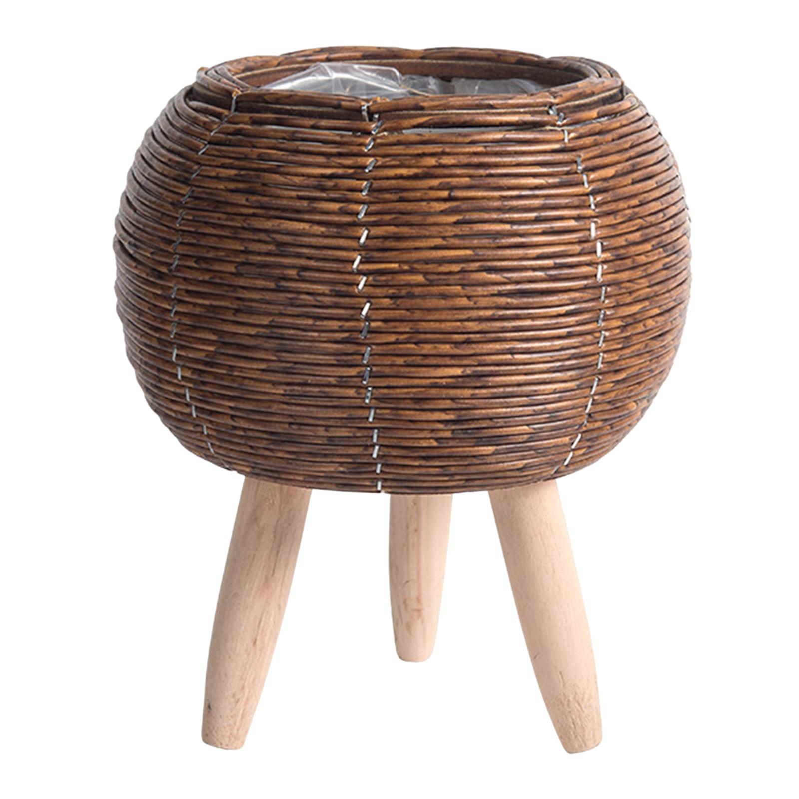 Cesta Tejida con Soporte, Orga - Home Decor Rattan reseña y precio