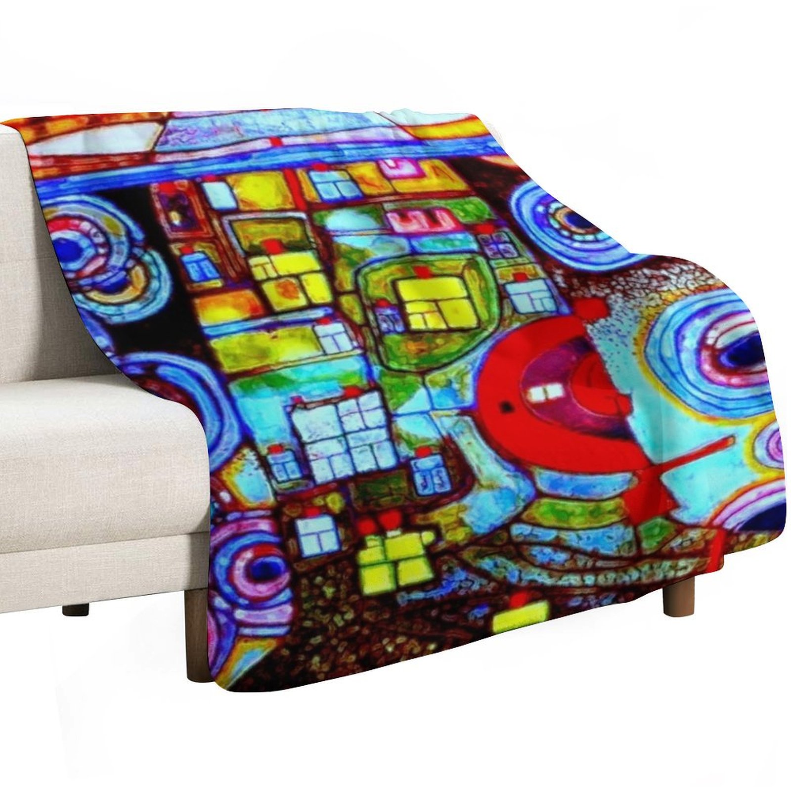 Manta decorativa suave con dis - Home Decor Qatar reseña y precio