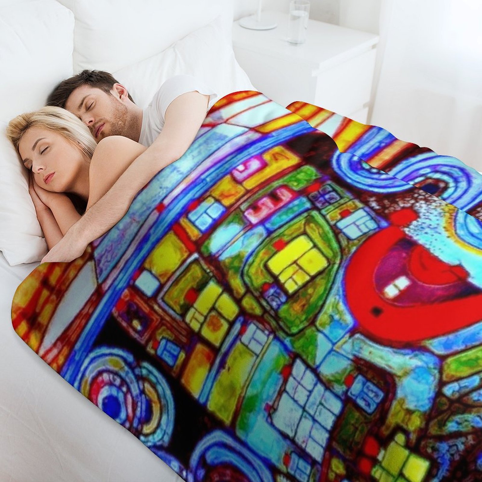 Manta decorativa suave con dis - Home Decor Qatar reseña y precio